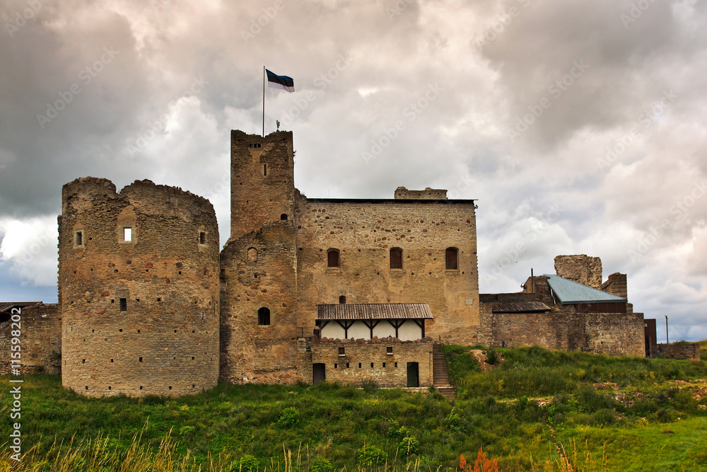 Ruins of the medieval castle of the Livonian order August in Rakvere, Estonia
