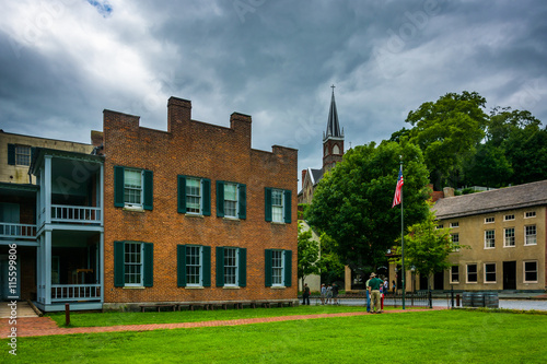 Wallpaper Mural Historic buildings in Harpers Ferry, West Virginia. Torontodigital.ca