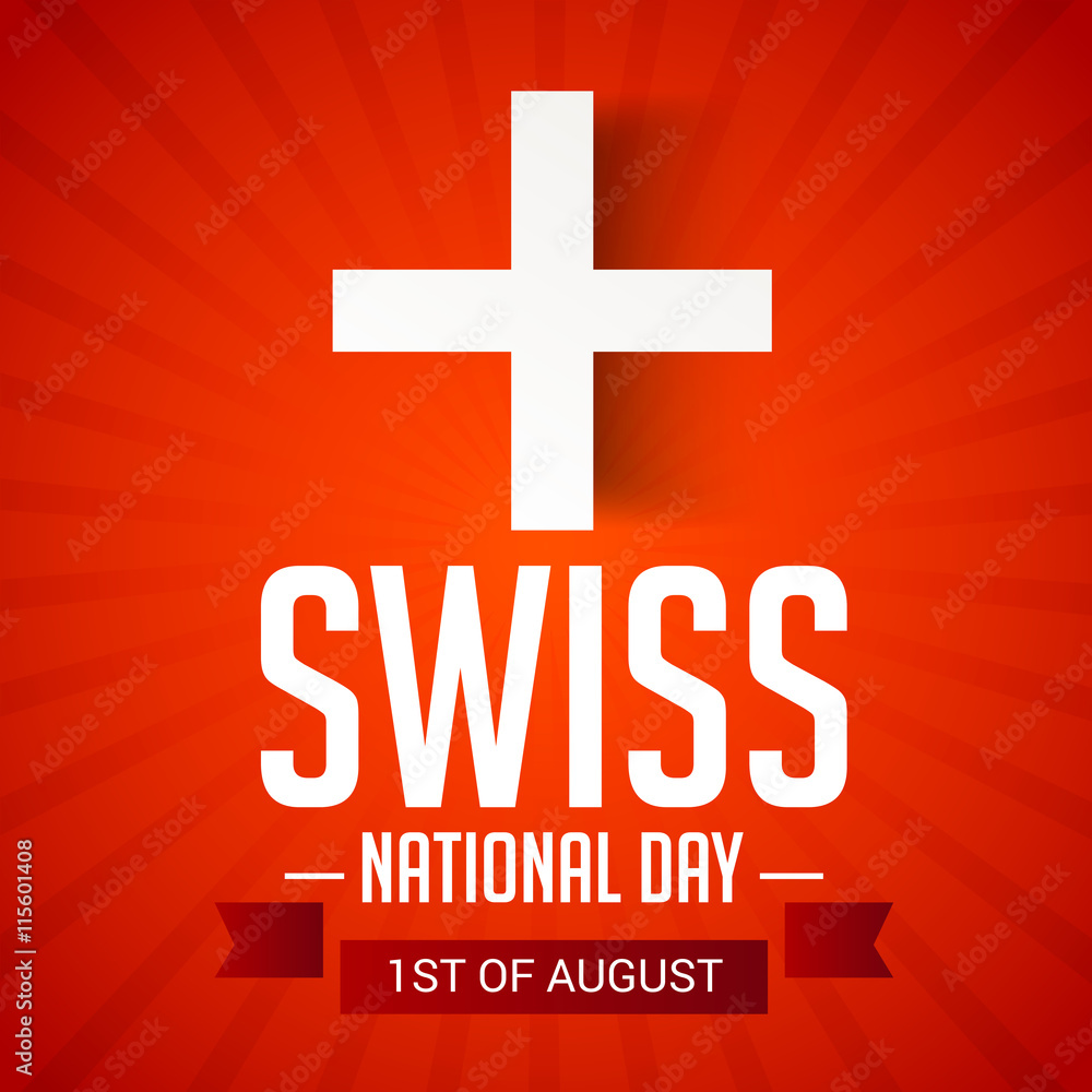 Fototapeta premium Swiss National Day.