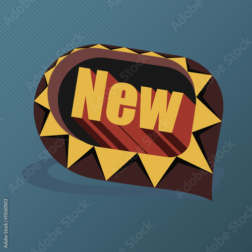 Vector of Retro or Vintage Label for New product or service Promotion. Can be used in advertisement, on package, sale, promotion etc, Eps 10