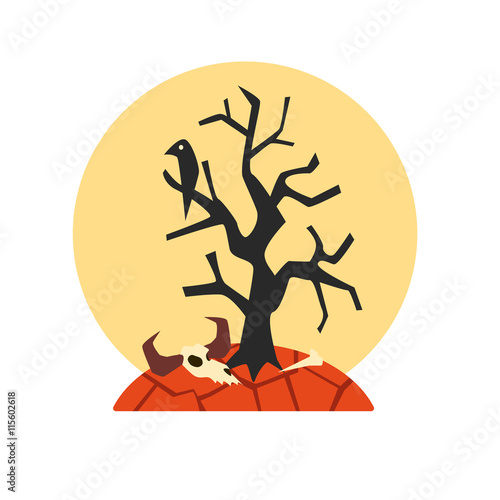 Desert Drought Natural Force Sticker