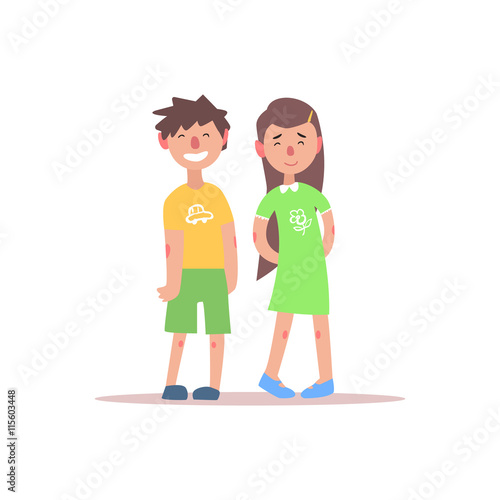 Teenage Brother And Sister Smiling