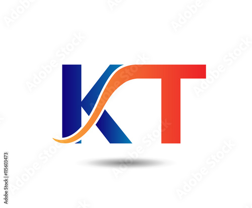 KT company linked letter logo
