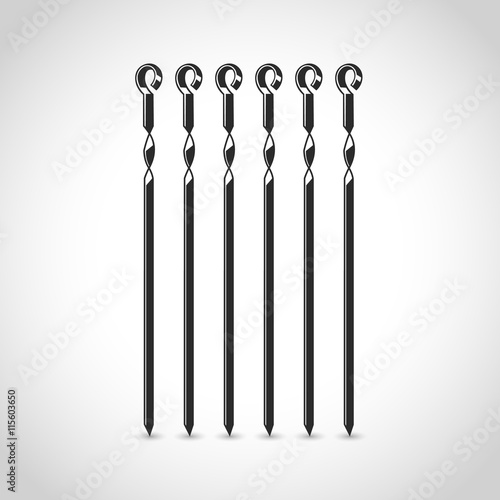 skewer flat icon