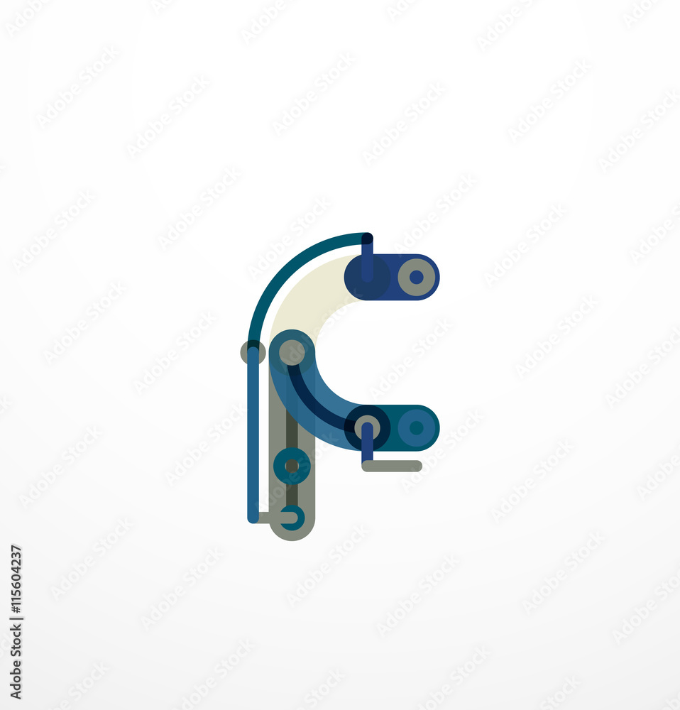 Linear initial letters, logo branding concept Linear initial letters, logo branding concept