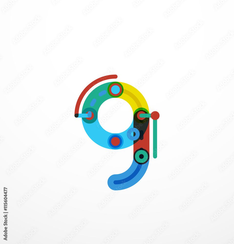 Linear initial letters, logo branding concept Linear initial letters, logo branding concept
