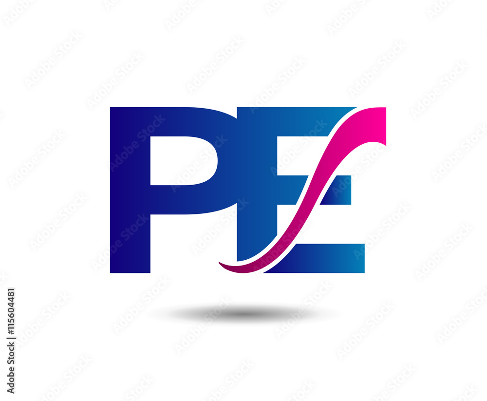 PE company linked letter logo
PE company linked letter logo
