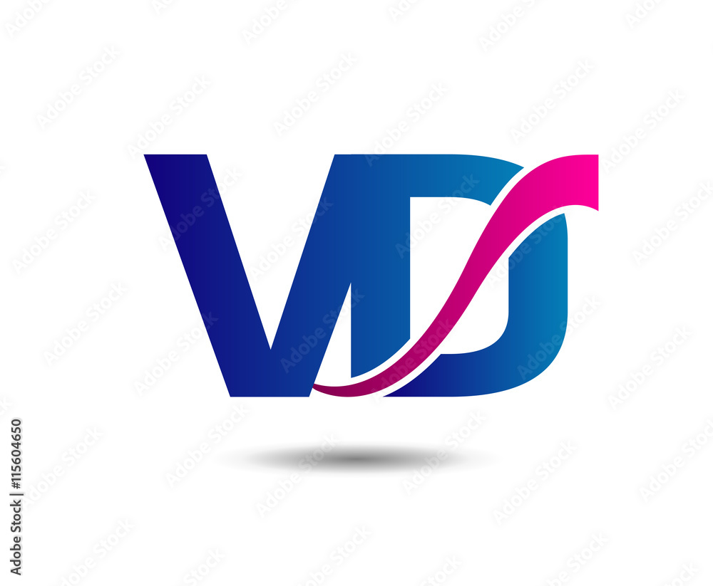 VD company linked letter logo

