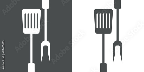Icono plano utensilios de cocina