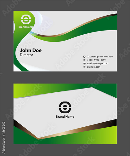 Abstract professional and designer business card template
