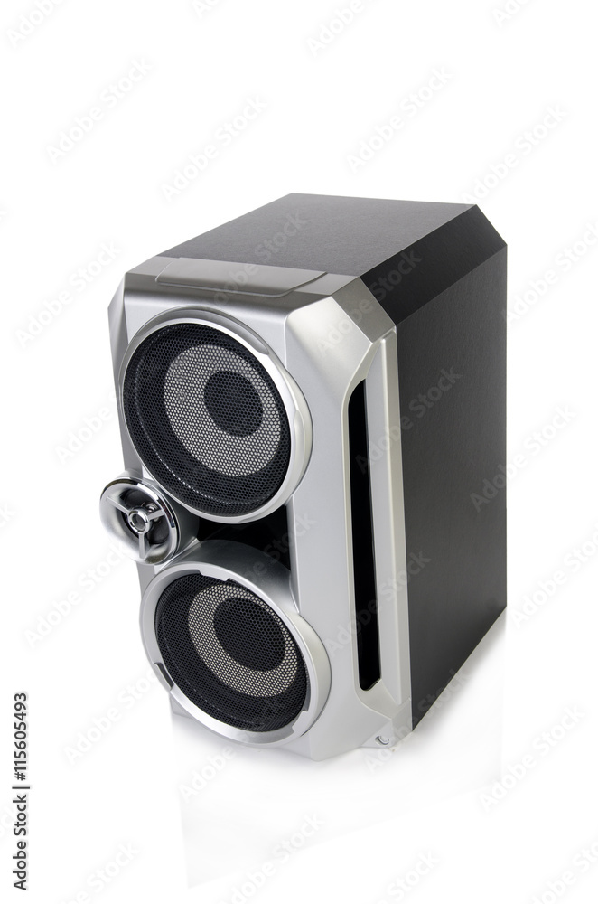 Sound audio speaker isolated on white background Sound audio speaker isolated on white background