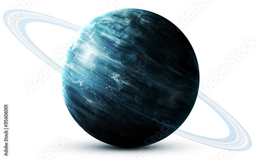 Canvas Print Uranus - High resolution 3D images presents planets of the solar system