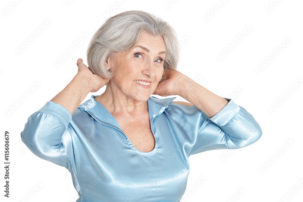 Portrait of beautiful senior woman