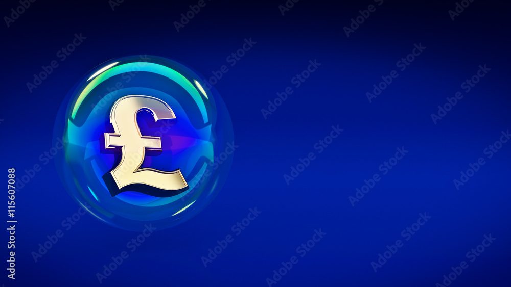 pound symbol in bubble. 3d rendering pound symbol in bubble. 3d rendering