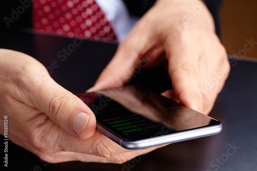 businessman with mobile phone