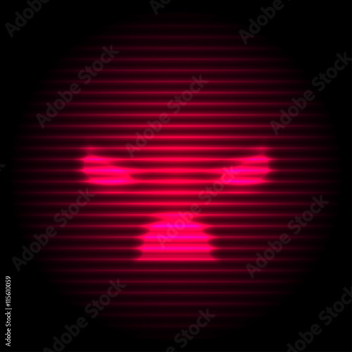 angry red smile
