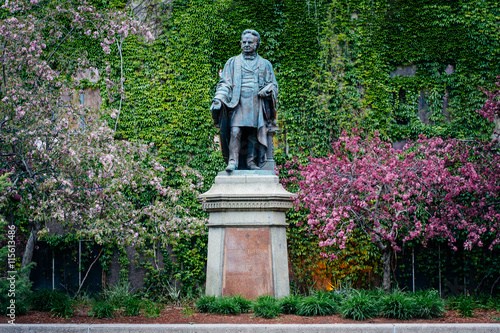 Statue of Ecerton Ryerson, at Ryerson University, in Toronto, On photo