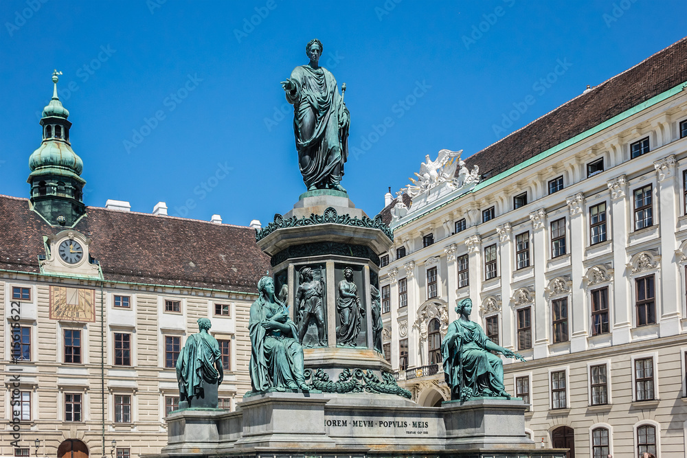 Monument to Emperor Franz I of Austria. Hofburg, Vienna, Austria