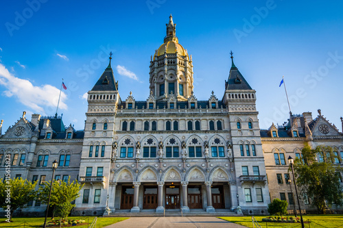 The Connecticut State Capitol Building in Hartford, Connecticut. © jonbilous