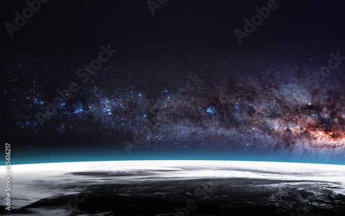 Fototapeta Naklejka Na Ścianę i Meble -  The Earth from space showing all they beauty. Extremely detailed image, including elements furnished by NASA. Other orientations and planets available.