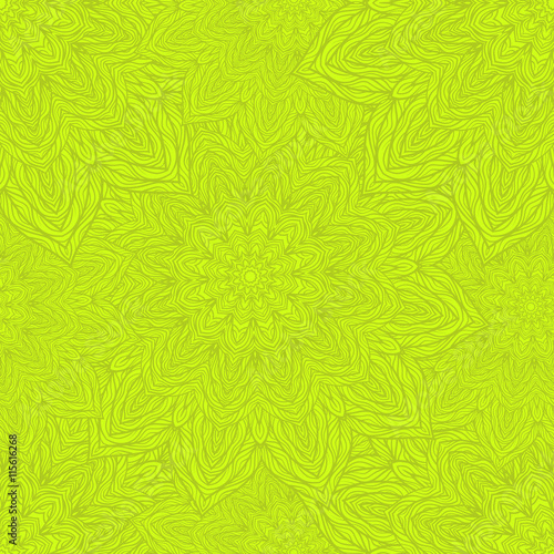 Vector nature seamless pattern with abstract flowers.
