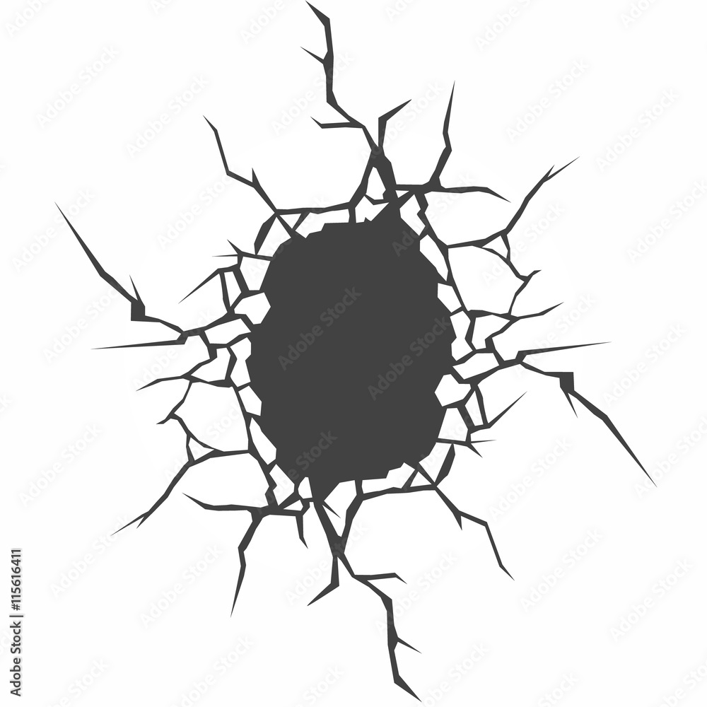 Vector Cracks. Cracked Earth. Vector Cracks. Cracked Earth.