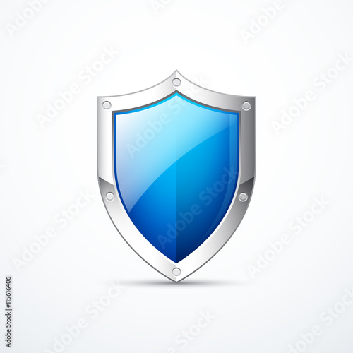 Vector blue shield