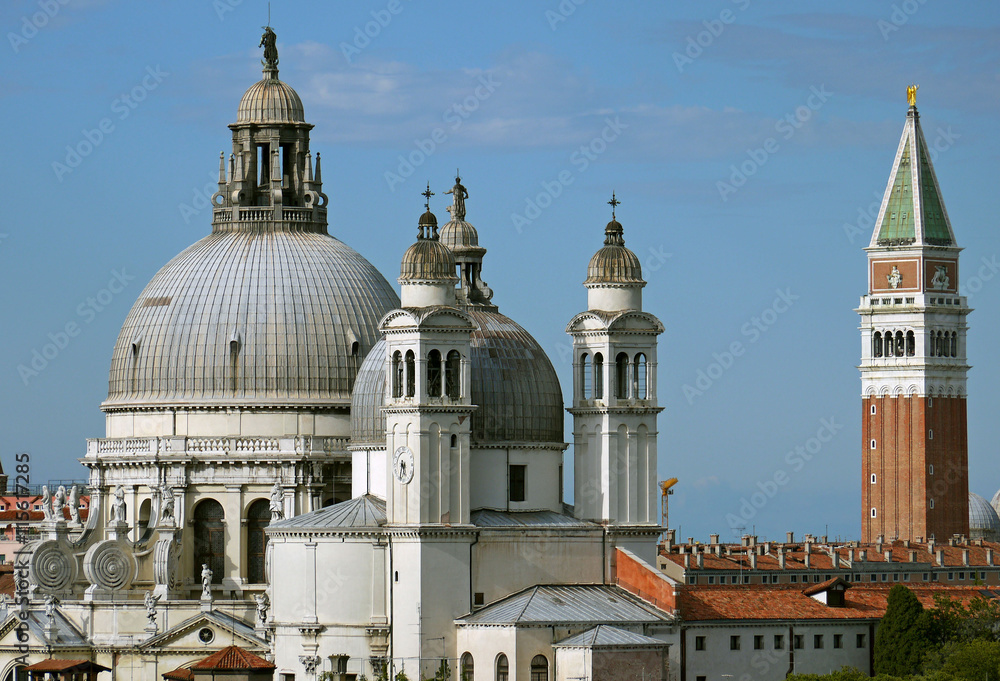 Churches & Campanile in Venice, ITALY.