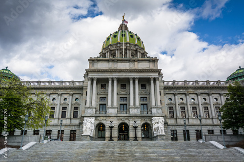 The Pennsylvania State Capitol Building, in downtown Harrisburg,