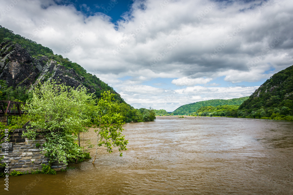 The Potomac River, in Harpers Ferry, West Virginia.