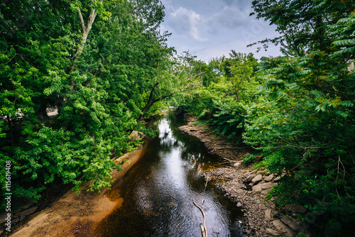 The Piscataquog River, in Manchester, New Hampshire. photo