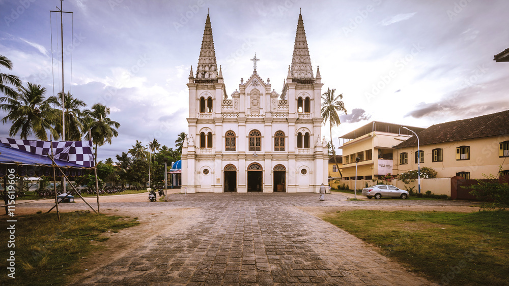 Santa Cruz Basilica in Kochi, India