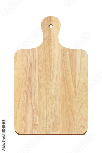 Chopping Wood , Kitchen board on white background