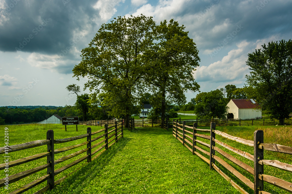 The historic Joseph Poffenberger Farm at Antietam National Battl