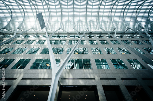 The interior of Allen Lambert Galleria, in downtown Toronto, Ont