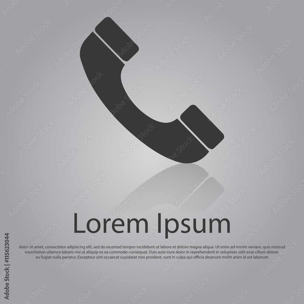 Vector icon of Handset Vector icon of Handset