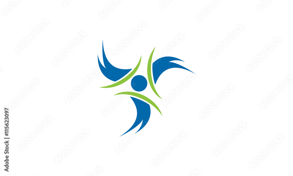 Obraz premium Social Team logo