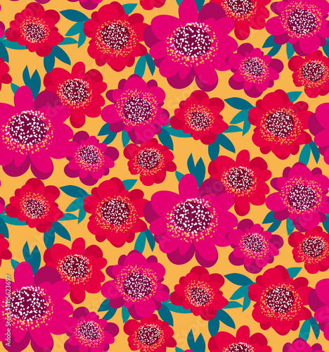 bright pink and red decorat...
