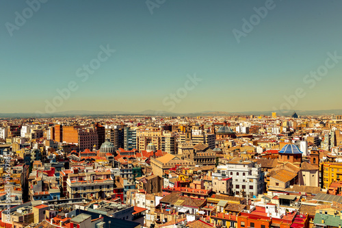 Fototapeta Naklejka Na Ścianę i Meble -  aerial view of Valencia, Spain