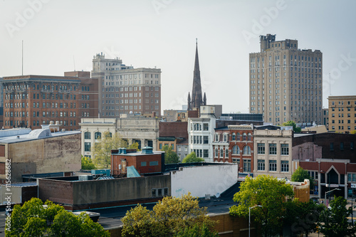 View of buildings in downtown Reading, Pennsylvania. photo