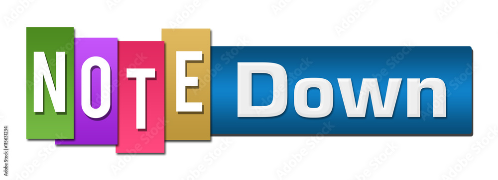 Note Down Colorful Stripes Bar Note Down Colorful Stripes Bar