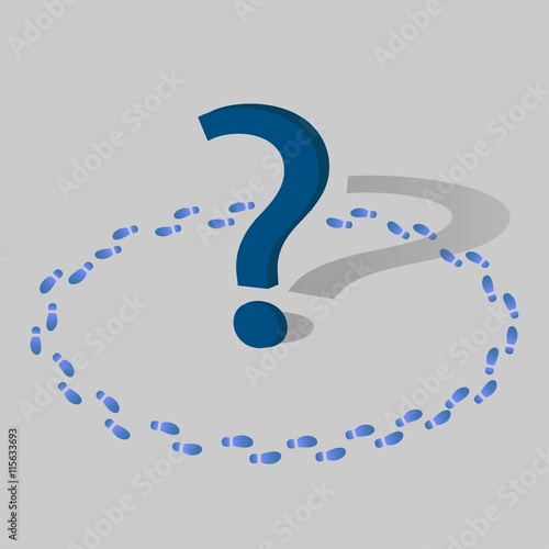 A question mark icon for web and mobile. Ask and answers. Money