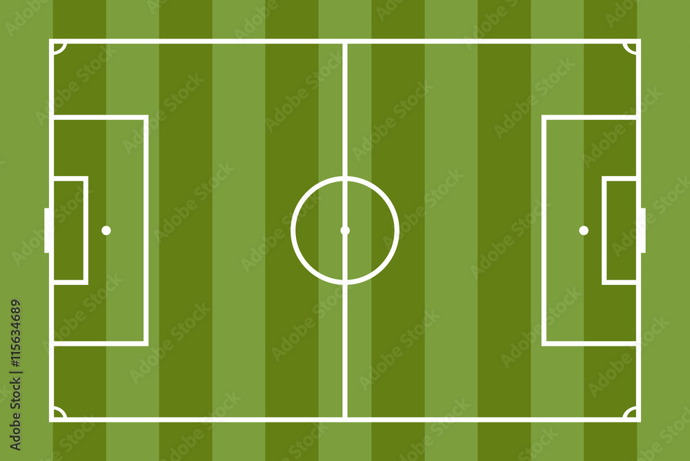 Soccer field vector illustration. Football game. Soccer field vector illustration. Football game.