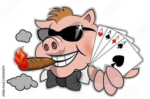 Funny poker player