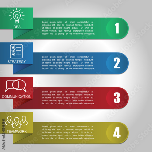 infographics with 4 options. Modern vector illustration. can be