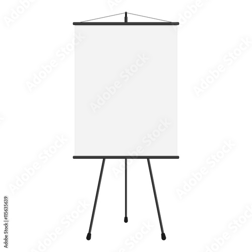 Blank presentation screen