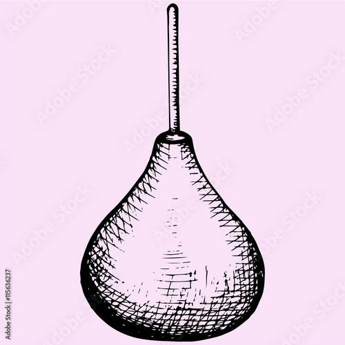 cleansing enema doodle style sketch illustration hand drawn vector