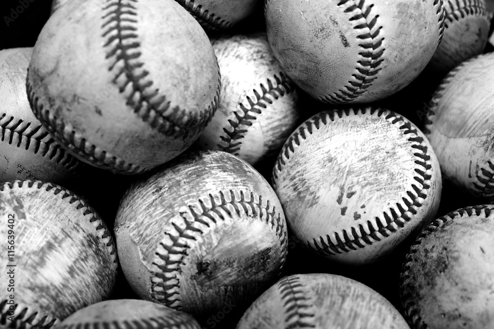 Baseballs Sports Pile Past Time American Fun Baseballs Sports Pile Past Time American Fun