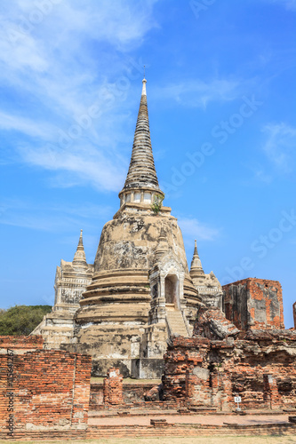 Pagoda and Stupa temple in ancient city