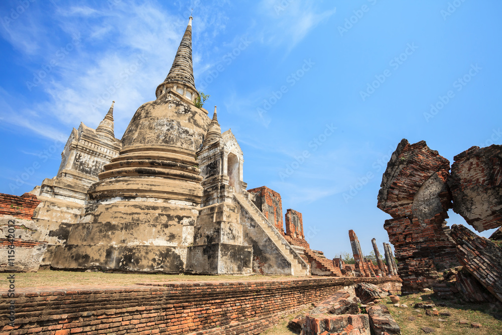 Pagoda and Stupa temple in ancient city